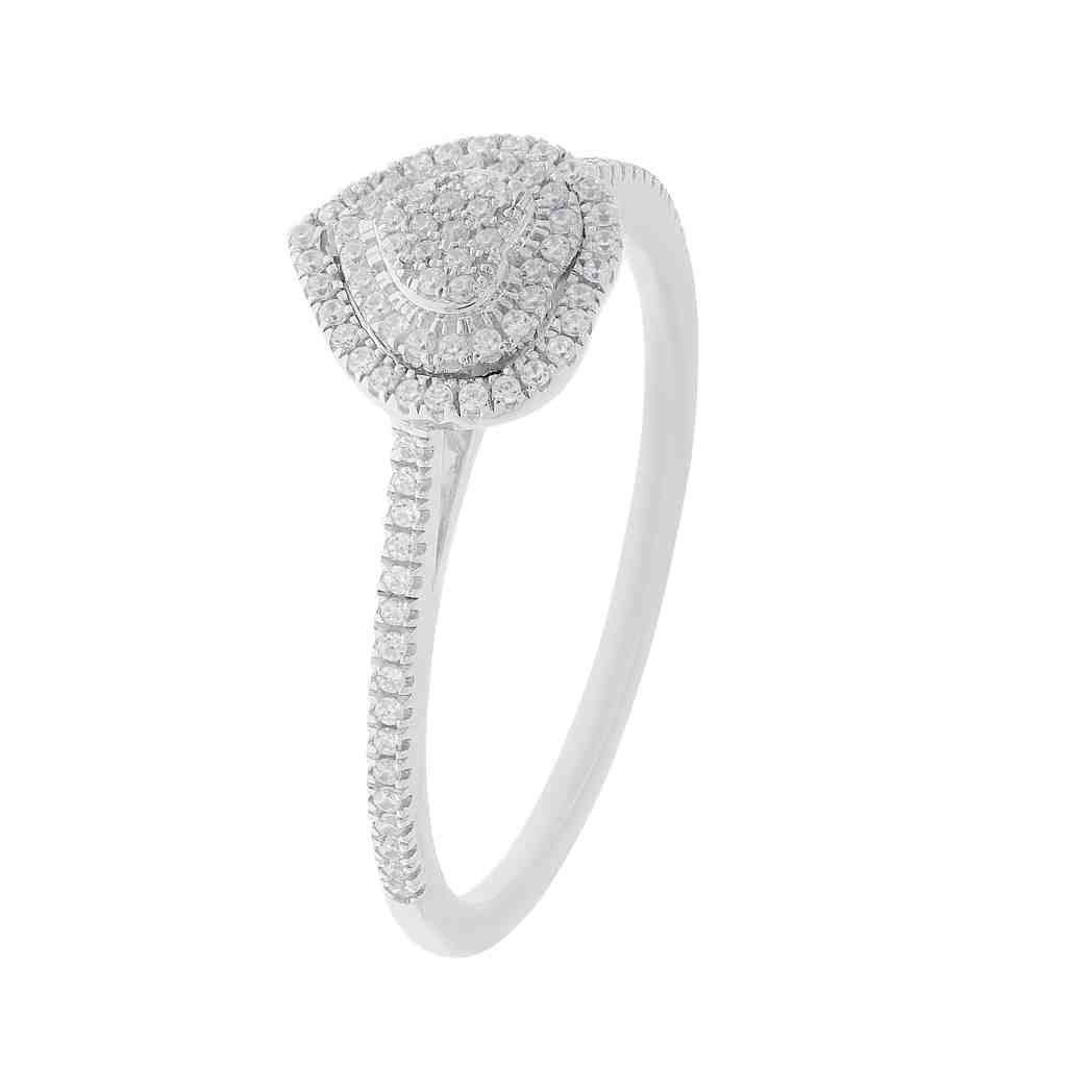 Pear Shaped Diamond Cluster Ring LR11378AS7